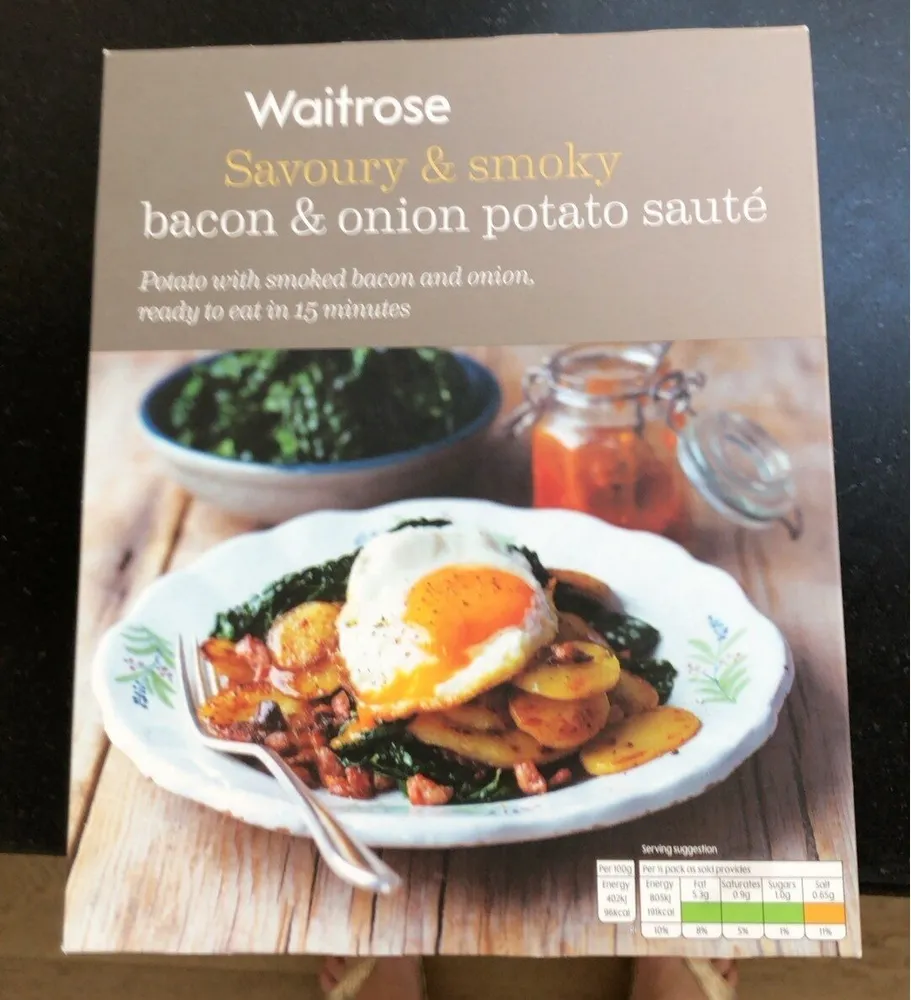 Potatoe saute with bacon & onion