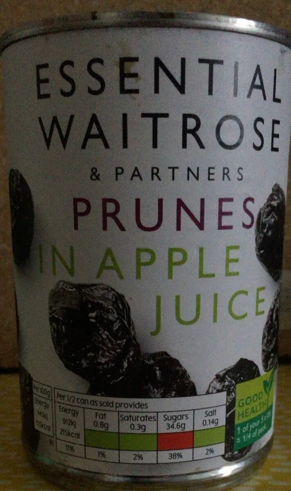 Prunes in apple juice
