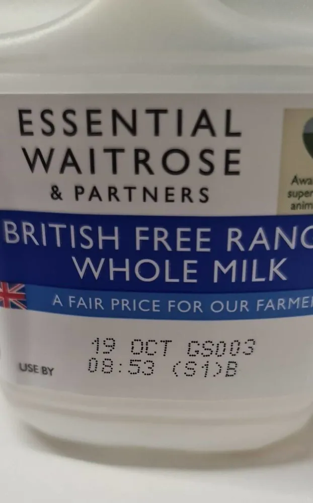 British Free Range Whole Milk