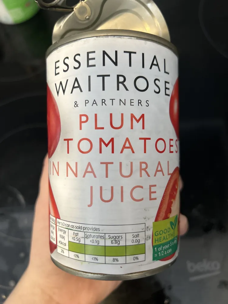 Plum Tomatoes in natural juice