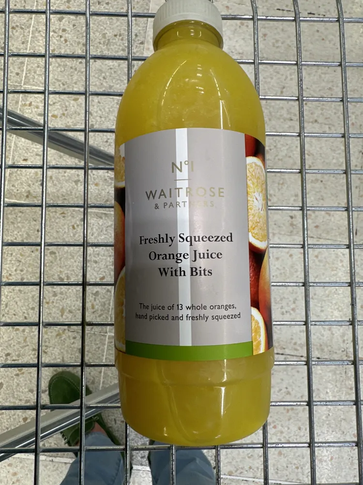 Freshly Squeezed Orange Juice with Bits