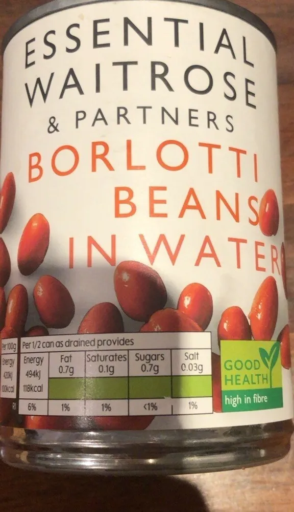 BORLOTTI BEANS IN WATER