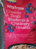 Waitrose crunchy & tangy blueberry & cranberry granola