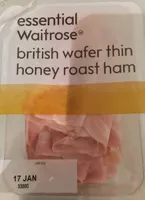 Essential waitrose british wafer thin honey roast ham
