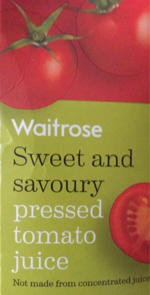 Sweet and savoury pressed tomato juice