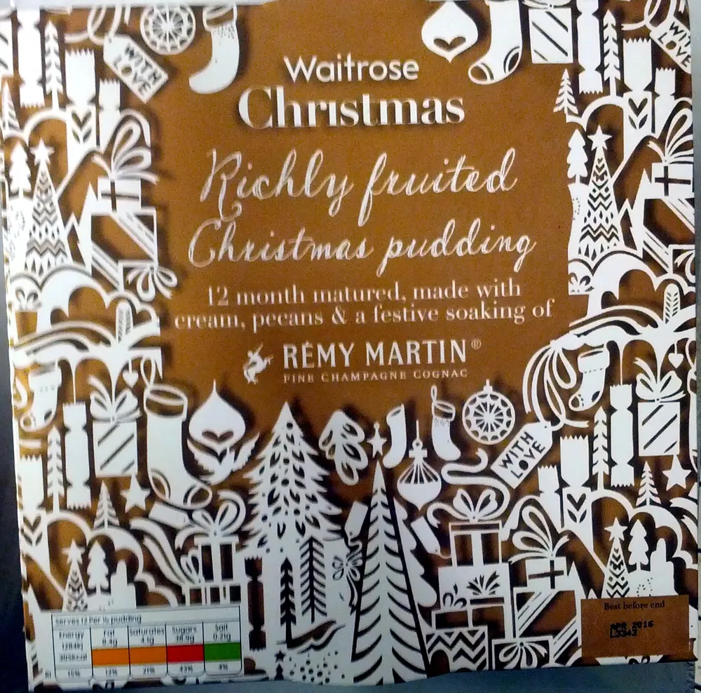 Richly Fruited Christmas Pudding 12 months matured, made with cream, pecans and a festive soaking of Rémy Martin Fine Champagne Cognac