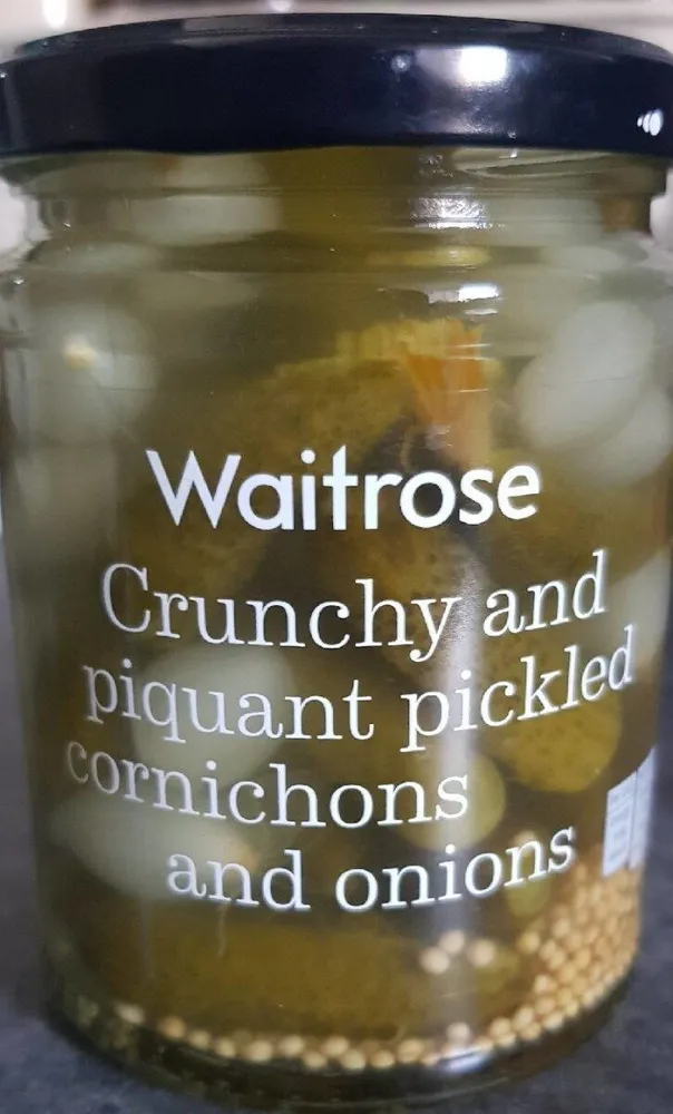Crunchy and piquant pickled cornichons and onions