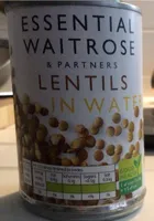 Lentils in water
