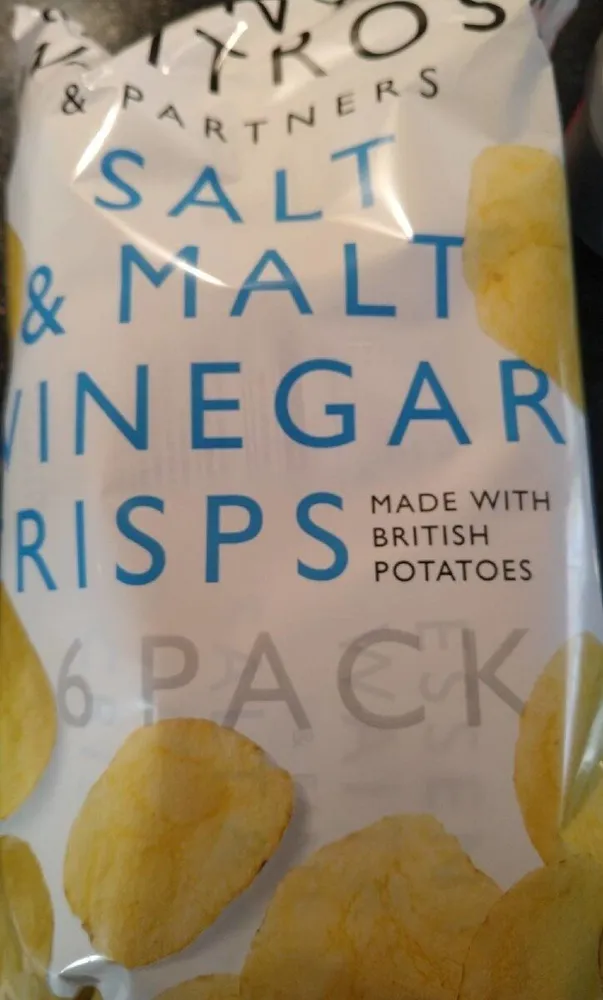 Salt and malt vinegar crisps