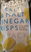 Salt and malt vinegar crisps