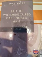 Wiltshire cured oak smoked ham