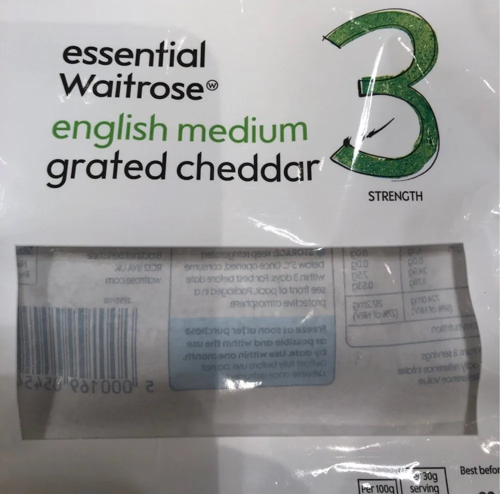 Grated British Cheddar