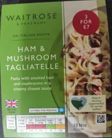 Ham and mushroom tagliatelle