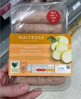 6 Pork & Apple Sausages