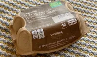 6 free range medium eggs