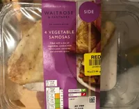 4 vegetable samosas