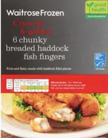 Frozen chunky breaded haddock fish fingers