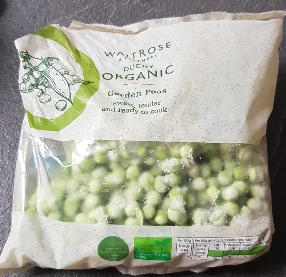 Frozen garden peas