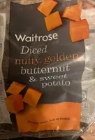 Diced, nutty, golden butternut & sweet potato