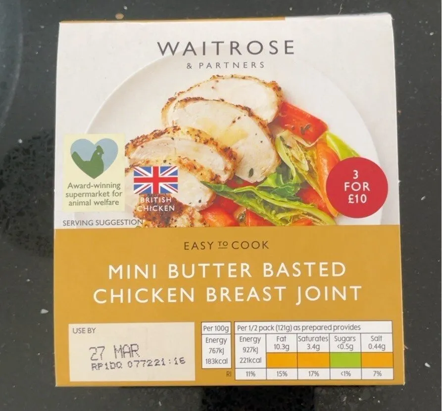 Mini butter basted chicken breat joint