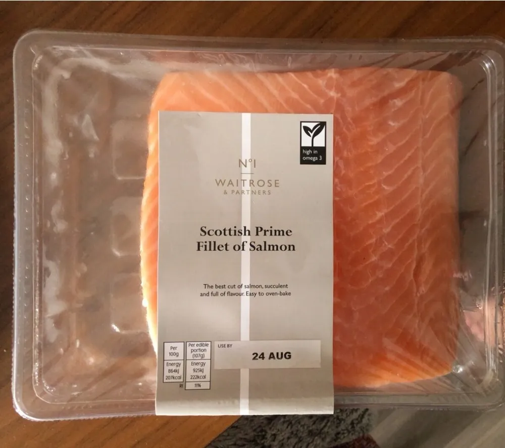 Scottish prime fillet of salmon