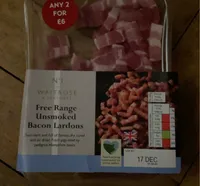 Free range unsmoked bacon lardon
