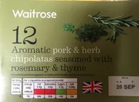 Aromatic pork & herb chipolatas