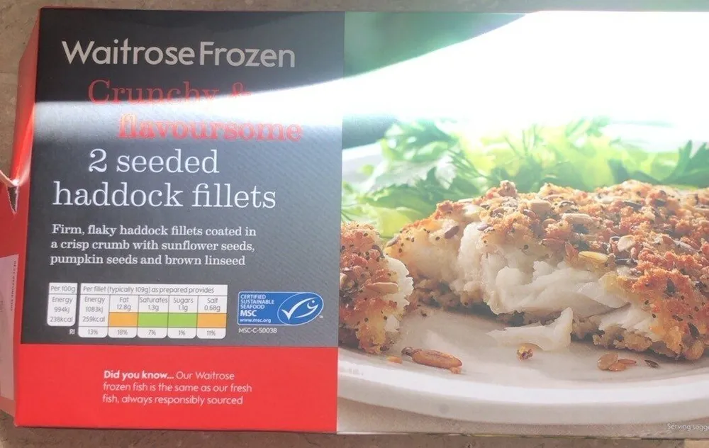 2 seeded haddock fillets