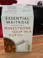 Minestrone soup in a cup