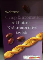 Crisp & aromatic all butter Kalamata olive twists