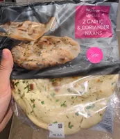Garlic & coriander naans