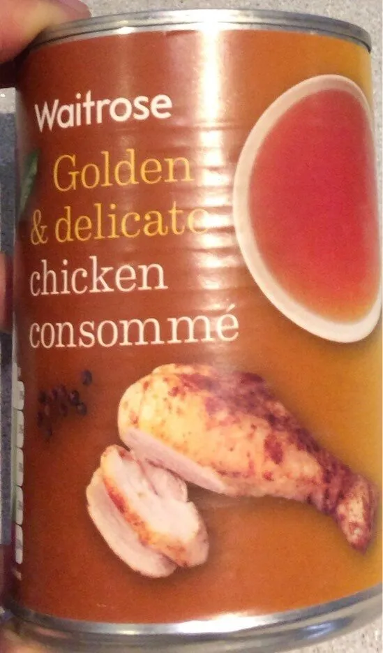 Golden & delicate chicken consommé