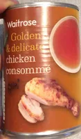 Golden & delicate chicken consommé