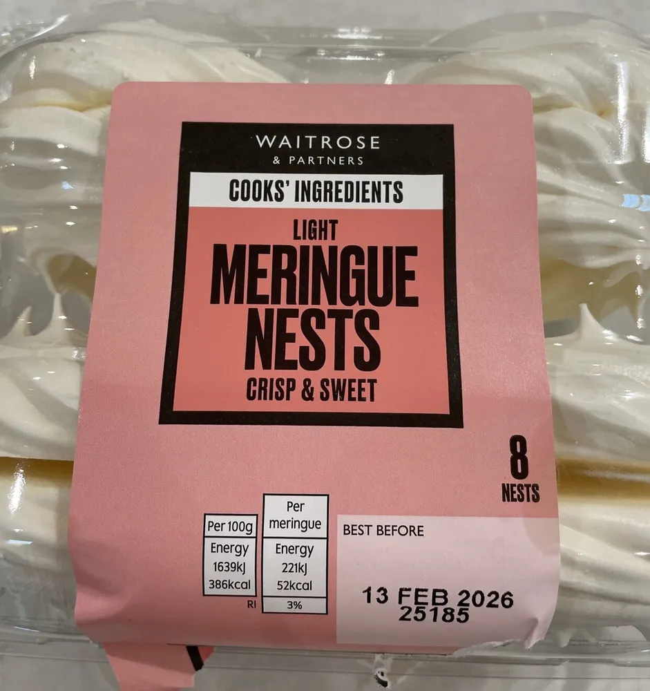 Waitrose Meringue Nests 8pk
