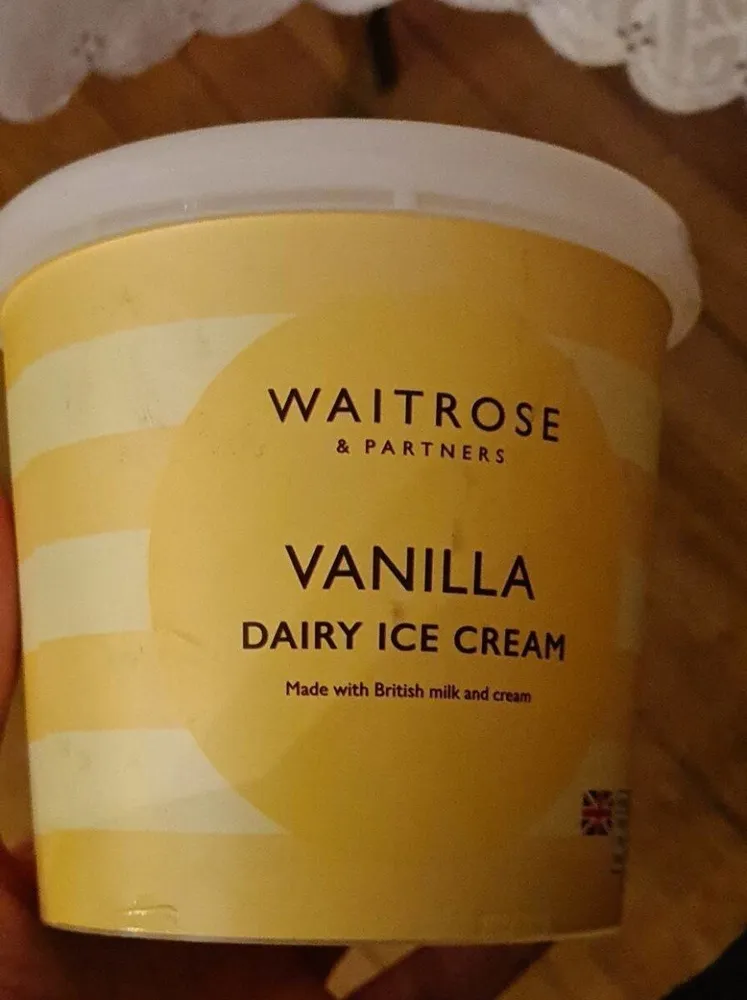 Vanilla dairy ice cream