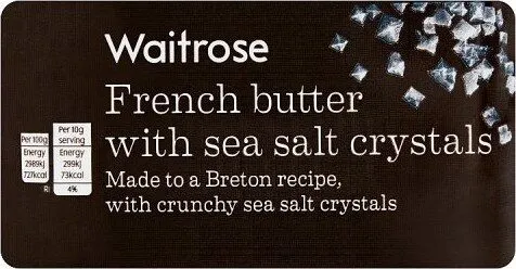French Butter with Sea Salt Crystals