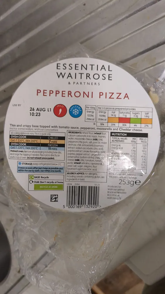 pepperoni pizza