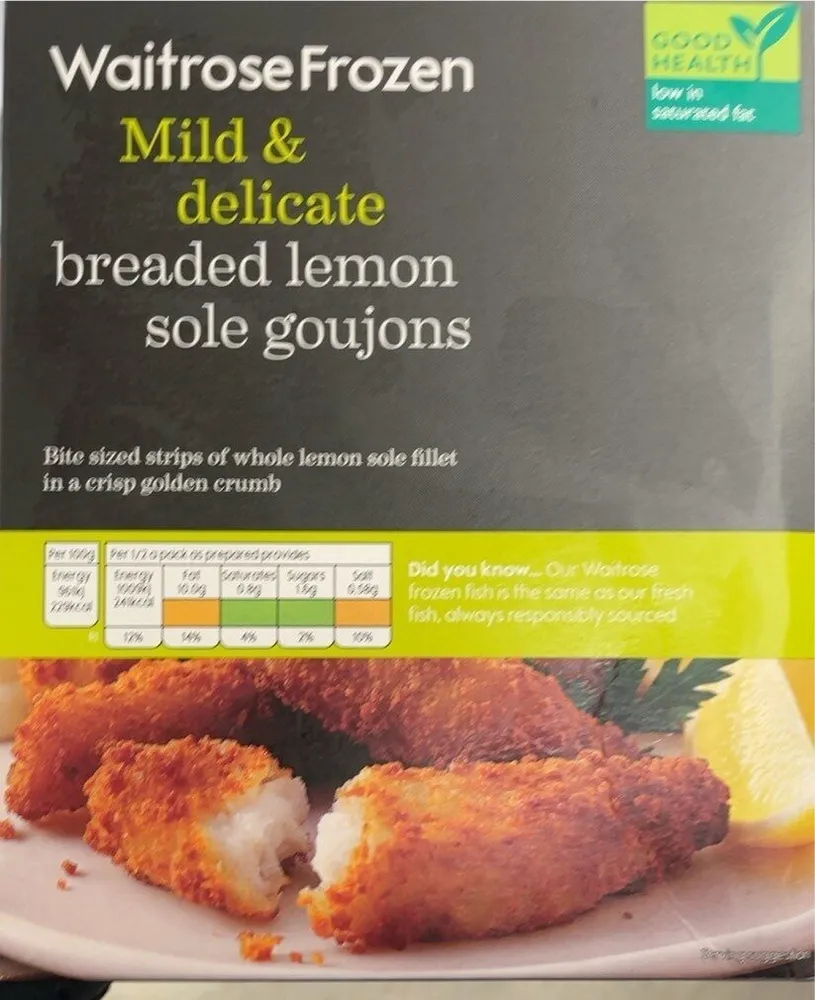 Lemon sole goujon