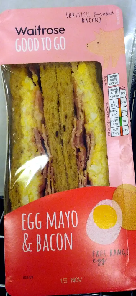 Egg Mayo & Bacon Sandwich