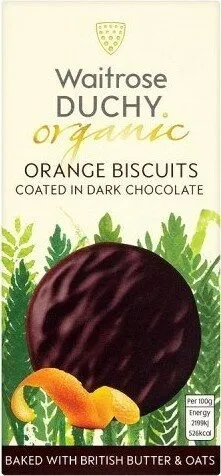 Duchy Organic Orange Biscuits Coated in Dark Chocolate