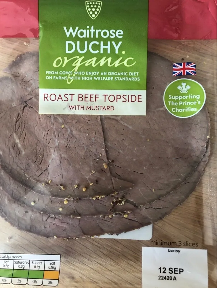 Roast beef topside