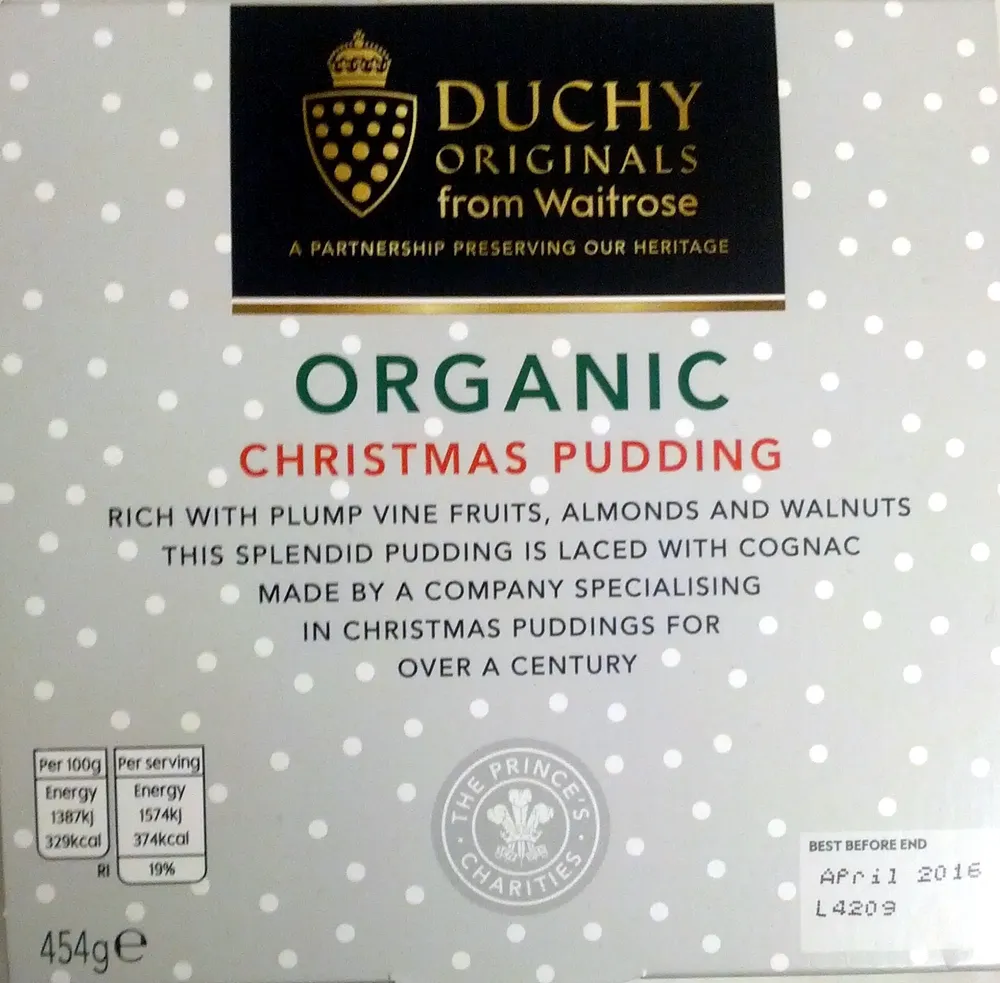 Organic Christmas Pudding