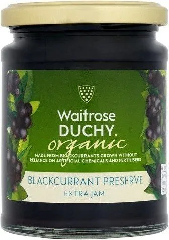 Duchy Organic Blackcurrant Preserve Extra Jam