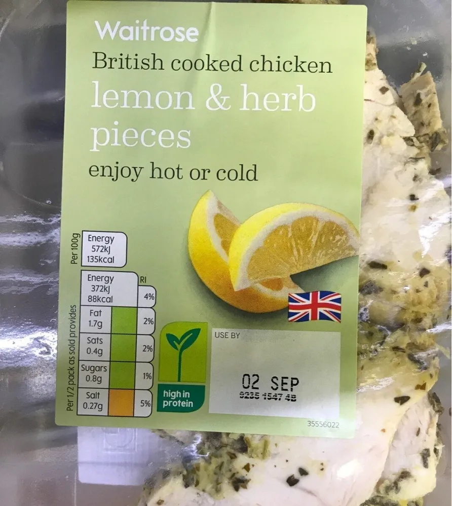 Lemon ans herb chicken pieces