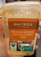 Mexican inspired chicken and bean soup