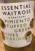 Pimiento stuffed green olives in brine