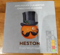 Mini hidden clementine Christmas pudding