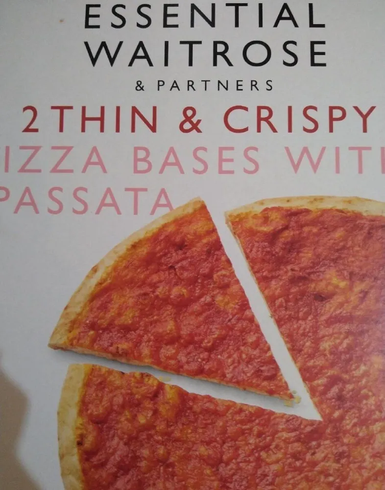 2 thin and crispy pizza bases