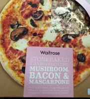 Pizza Mushroom, bacon and mascarpone