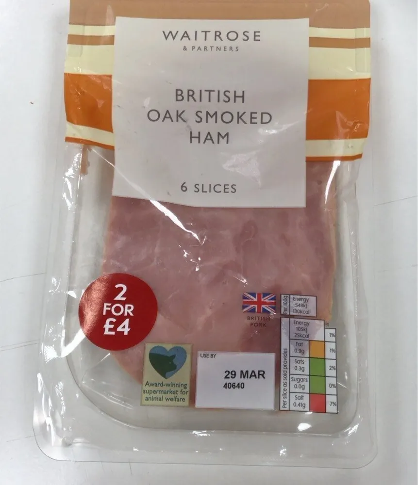 British oak smoked ham